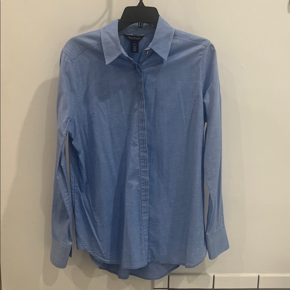 WHBM Light Blue Button Down Shirt
